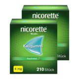 nicorette® Kaugummi freshmint, 4 mg Nikotin (2x 210 Stk.)